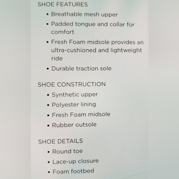 New Balance Fresh Foam ROAV Men's Running Shoes / Size 8 - Picture 6 of 7